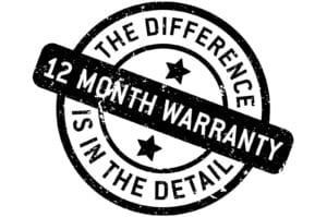 12 Month Warranty